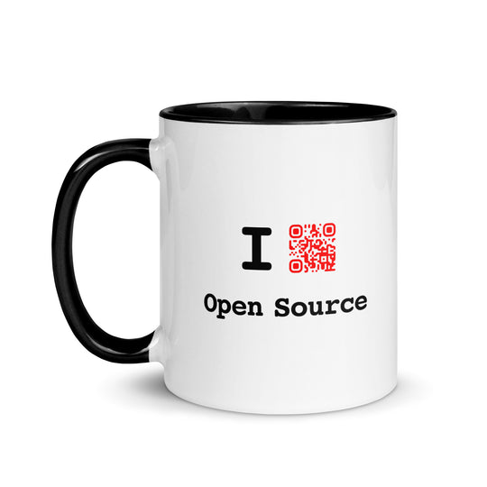I QR Open Source Mug