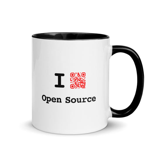 I QR Open Source Mug